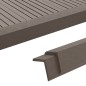 vidaXL Winkelleisten 5 Stk. WPC 170 cm Dunkelbraun vidaXL Winkelleisten 5 Stk. WPC 170 cm Dunkelbraun