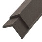 vidaXL Winkelleisten 5 Stk. WPC 170 cm Dunkelbraun vidaXL Winkelleisten 5 Stk. WPC 170 cm Dunkelbraun