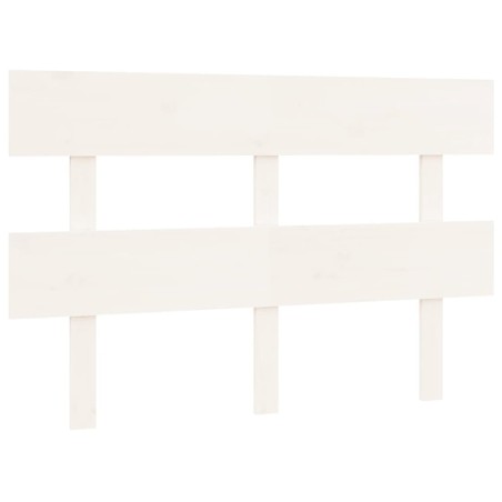 vidaXL Kopfteil Weiß 124x3x81 cm Massivholz Kiefer
