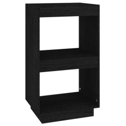 vidaXL Bücherregal Schwarz 40x35x71 cm Massivholz Kiefer