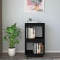 vidaXL Bücherregal Schwarz 40x35x71 cm Massivholz Kiefer vidaXL Bücherregal Schwarz 40x35x71 cm Massivholz Kiefer