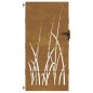 vidaXL Gartentor 85x175 cm Cortenstahl Gras-Design vidaXL Gartentor 85x175 cm Cortenstahl Gras-Design