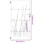 vidaXL Gartentor 85x175 cm Cortenstahl Gras-Design vidaXL Gartentor 85x175 cm Cortenstahl Gras-Design