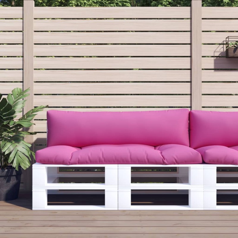 Palettenkissen 2 Stk. Rosa Oxford-Gewebe Palettenkissen 2 Stk. Rosa Oxford-Gewebe