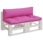 Palettenkissen 2 Stk. Rosa Oxford-Gewebe Palettenkissen 2 Stk. Rosa Oxford-Gewebe