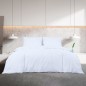 vidaXL Bettwäsche-Set Weiß 135x200 cm Leichte Mikrofaser vidaXL Bettwäsche-Set Weiß 135x200 cm Leichte Mikrofaser