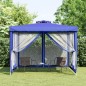 vidaXL Pavillon mit Doppeldach Blau 3x3x2,68 m Stoff vidaXL Pavillon mit Doppeldach Blau 3x3x2,68 m Stoff