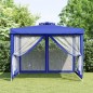 vidaXL Pavillon mit Doppeldach Blau 3x3x2,68 m Stoff vidaXL Pavillon mit Doppeldach Blau 3x3x2,68 m Stoff