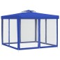 vidaXL Pavillon mit Doppeldach Blau 3x3x2,68 m Stoff vidaXL Pavillon mit Doppeldach Blau 3x3x2,68 m Stoff