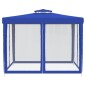 vidaXL Pavillon mit Doppeldach Blau 3x3x2,68 m Stoff vidaXL Pavillon mit Doppeldach Blau 3x3x2,68 m Stoff