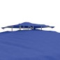 vidaXL Pavillon mit Doppeldach Blau 3x3x2,68 m Stoff vidaXL Pavillon mit Doppeldach Blau 3x3x2,68 m Stoff