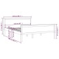 vidaXL Massivholzbett Honigbraun Kiefernholz 160x200 cm vidaXL Massivholzbett Honigbraun Kiefernholz 160x200 cm
