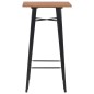 vidaXL Bartisch Schwarz 60×60×108 cm Kiefer Massivholz und Stahl vidaXL Bartisch Schwarz 60×60×108 cm Kiefer Massivholz und Stahl