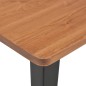 vidaXL Bartisch Schwarz 60×60×108 cm Kiefer Massivholz und Stahl vidaXL Bartisch Schwarz 60×60×108 cm Kiefer Massivholz und Stahl