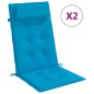 vidaXL Hochlehner-Auflagen 2 Stk. Hellblau Oxford-Gewebe vidaXL Hochlehner-Auflagen 2 Stk. Hellblau Oxford-Gewebe