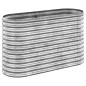 vidaXL Hochbeet Pulverbeschichteter Stahl 114x40x68 cm Silbern vidaXL Hochbeet Pulverbeschichteter Stahl 114x40x68 cm Silbern