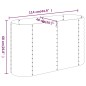 vidaXL Hochbeet Pulverbeschichteter Stahl 114x40x68 cm Silbern vidaXL Hochbeet Pulverbeschichteter Stahl 114x40x68 cm Silbern