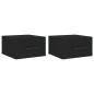 vidaXL Wand-Nachttische 2 Stk. Schwarz 35x35x20 cm vidaXL Wand-Nachttische 2 Stk. Schwarz 35x35x20 cm
