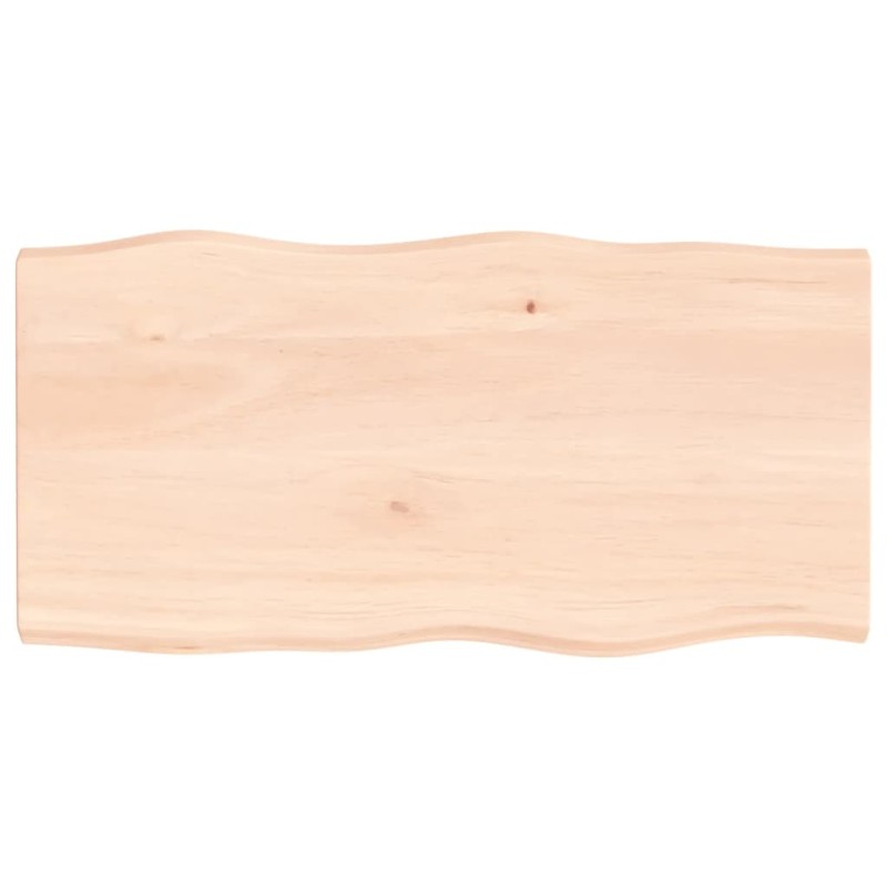 vidaXL Tischplatte 100x50x(2-4) cm Massivholz Unbehandelt Baumkante vidaXL Tischplatte 100x50x(2-4) cm Massivholz Unbehandelt Baumkante
