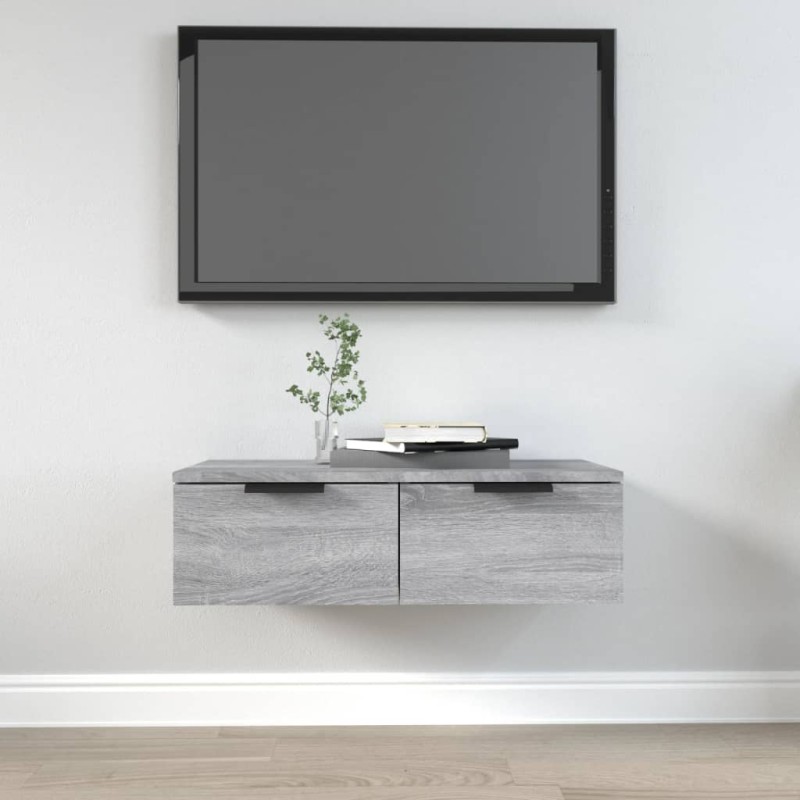vidaXL Wandschrank Grau Sonoma 68x30x20 cm Holzwerkstoff vidaXL Wandschrank Grau Sonoma 68x30x20 cm Holzwerkstoff