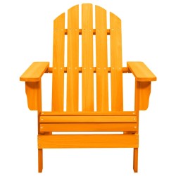 vidaXL Adirondack-Gartenstuhl Massivholz Tanne Orange