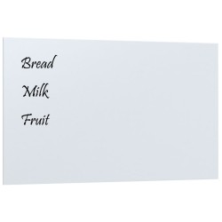vidaXL Magnettafel Wandmontage Weiß 100x60 cm Hartglas