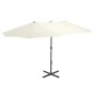 vidaXL Sonnenschirm mit Aluminium-Mast 460 x 270 cm Sand vidaXL Sonnenschirm mit Aluminium-Mast 460 x 270 cm Sand