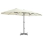 vidaXL Sonnenschirm mit Aluminium-Mast 460 x 270 cm Sand vidaXL Sonnenschirm mit Aluminium-Mast 460 x 270 cm Sand