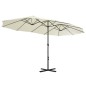 vidaXL Sonnenschirm mit Aluminium-Mast 460 x 270 cm Sand vidaXL Sonnenschirm mit Aluminium-Mast 460 x 270 cm Sand