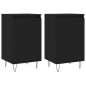 vidaXL Sideboards 2 Stk. Schwarz 40x35x70 cm Holzwerkstoff vidaXL Sideboards 2 Stk. Schwarz 40x35x70 cm Holzwerkstoff