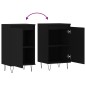 vidaXL Sideboards 2 Stk. Schwarz 40x35x70 cm Holzwerkstoff vidaXL Sideboards 2 Stk. Schwarz 40x35x70 cm Holzwerkstoff