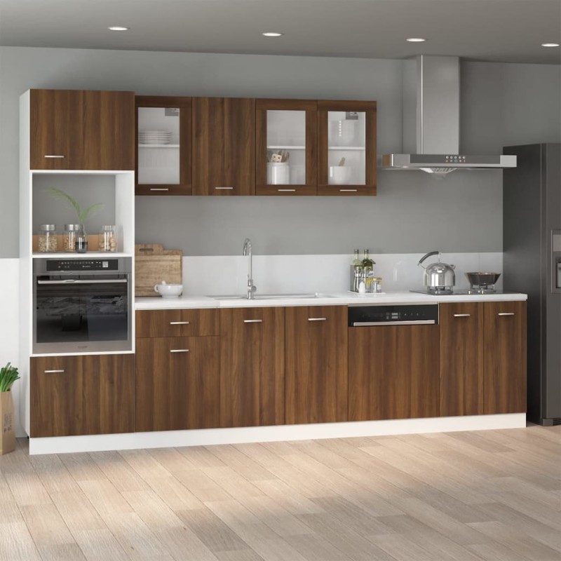 vidaXL Unterschrank Braun Eichen-Optik 60x46x81,5 cm Holzwerkstoff vidaXL Unterschrank Braun Eichen-Optik 60x46x81,5 cm Holzwerkstoff