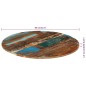 vidaXL Tischplatte Rund 80 cm 15-16 mm Altholz Massiv vidaXL Tischplatte Rund 80 cm 15-16 mm Altholz Massiv