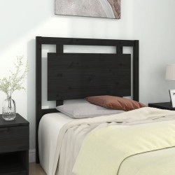 vidaXL Kopfteil Schwarz 95,5x4x100 cm Massivholz Kiefer
