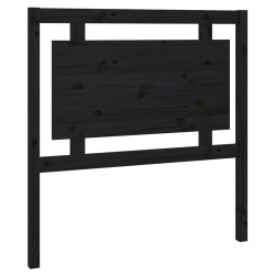 vidaXL Kopfteil Schwarz 95,5x4x100 cm Massivholz Kiefer