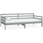 vidaXL Tagesbett Grau Kiefer Massivholz 90x200 cm vidaXL Tagesbett Grau Kiefer Massivholz 90x200 cm