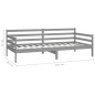 vidaXL Tagesbett Grau Kiefer Massivholz 90x200 cm vidaXL Tagesbett Grau Kiefer Massivholz 90x200 cm