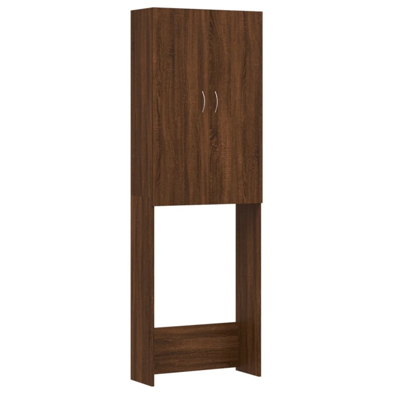 vidaXL Waschmaschinenschrank Braun Eiche 64x25,5x190 cm vidaXL Waschmaschinenschrank Braun Eiche 64x25,5x190 cm
