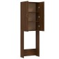 vidaXL Waschmaschinenschrank Braun Eiche 64x25,5x190 cm vidaXL Waschmaschinenschrank Braun Eiche 64x25,5x190 cm