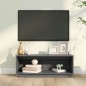 vidaXL TV-Schrank Grau 90x35x35 cm Massivholz Kiefer vidaXL TV-Schrank Grau 90x35x35 cm Massivholz Kiefer