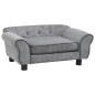 Hundesofa Grau 72x45x30 cm Plüsch Hundesofa Grau 72x45x30 cm Plüsch