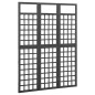 vidaXL 3-tlg. Paravent/Spalier Massivholz Tanne Schwarz 121x180 cm vidaXL 3-tlg. Paravent/Spalier Massivholz Tanne Schwarz 121x180 cm