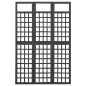 vidaXL 3-tlg. Paravent/Spalier Massivholz Tanne Schwarz 121x180 cm vidaXL 3-tlg. Paravent/Spalier Massivholz Tanne Schwarz 121x180 cm