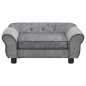 Hundesofa Grau 72x45x30 cm Plüsch Hundesofa Grau 72x45x30 cm Plüsch
