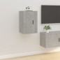 vidaXL TV-Wandschränke 2 Stk. Betongrau 40x34,5x60 cm vidaXL TV-Wandschränke 2 Stk. Betongrau 40x34,5x60 cm