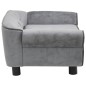 Hundesofa Grau 72x45x30 cm Plüsch Hundesofa Grau 72x45x30 cm Plüsch