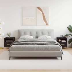 vidaXL Nachttische 2 Stk. Schwarz 40x35x47,5 cm Holzwerkstoff