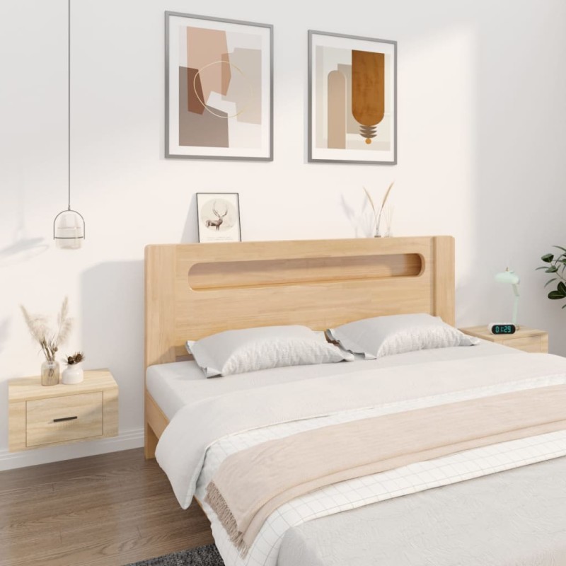 vidaXL Wand-Nachttische 2 Stk. Sonoma-Eiche 50x36x25 cm vidaXL Wand-Nachttische 2 Stk. Sonoma-Eiche 50x36x25 cm