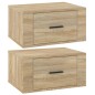 vidaXL Wand-Nachttische 2 Stk. Sonoma-Eiche 50x36x25 cm vidaXL Wand-Nachttische 2 Stk. Sonoma-Eiche 50x36x25 cm