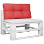 Palettenkissen Rot 80x40x12 cm Stoff Palettenkissen Rot 80x40x12 cm Stoff
